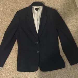 Tahari ASL Blue Blazer with Notched Lapels